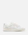 Golden Goose Stardan Sneakers With Silver Metallic Leather Star And Heel Tab In White