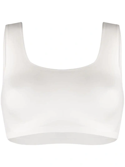 12 Storeez Seamless Cropped Top In White