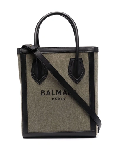 Balmain B-army Shopper Tote In Green