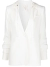 Cinq À Sept Khloe Hooded Blazer In White