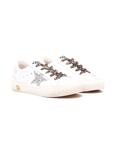 Golden Goose Kids' Superstar 低帮板鞋 In White