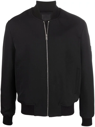 Givenchy Man Black Wool Bomber Jacket