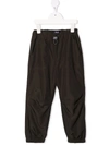 Il Gufo Elasticated Drawstring-fastening Trousers In Green