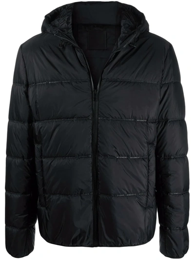 Givenchy Black Polyamide Down Jacket In Nero