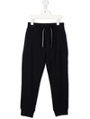 EMPORIO ARMANI DRAWSTRING JERSEY TRACK PANTS