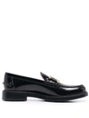 TOD'S CHAIN-PLAQUE LOAFERS