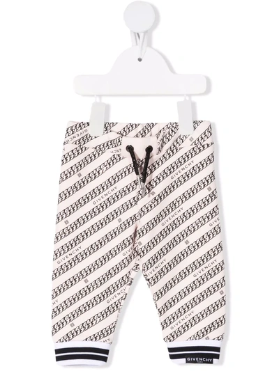 Givenchy Babies' Logo-print Drawstring Track Pants In Pink