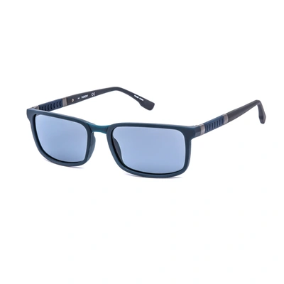 Flexon Mens Blue Square Sunglasses Fs-5035p 412 57