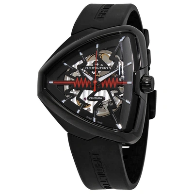 Hamilton Elvis80 Skeleton Automatic Mens Watch H24535331 In Black