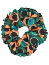 LA DOUBLEJ POLKA-DOT PRINT SCRUNCHIE