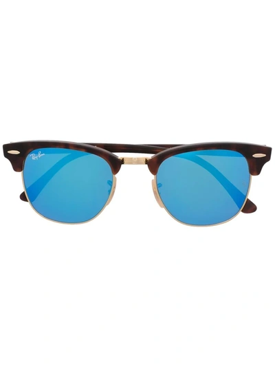 Ray Ban Tortoiseshell Square-frame Sunglasses In Brown