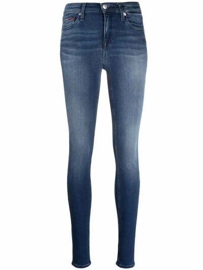 Tommy Jeans Nora Mid-rise Skinny Jeans In Blue
