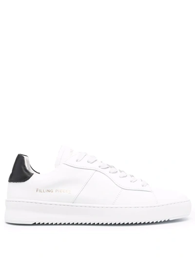 Filling Pieces Logo低帮运动鞋 In White