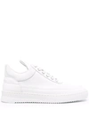 Filling Pieces Sneakers In White Leather In White