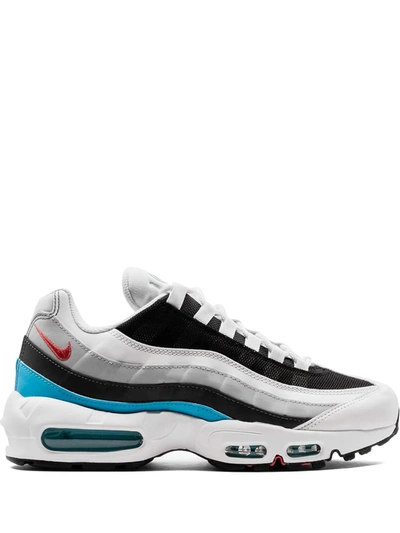 Nike Air Max 95 Sneakers In White/ Red/ Blue/ Black