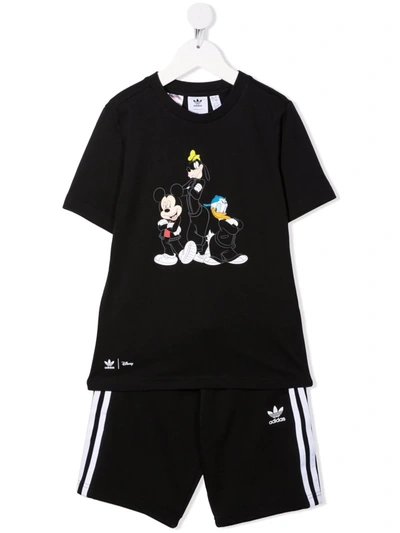 Adidas Originals Kids' X Disney Mickey And Friends Tracksuit Set In Black