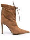 ALEXANDRE VAUTHIER POINTED LACE-UP BOOTS