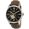 FOSSIL FOSSIL TOWNSMAN MECHANICAL BLACK DIAL BROWN LEATHER MENS WATCH ME3061