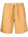 Romeo Hunte Crinkled Drawstring-waist Shorts In Gelb