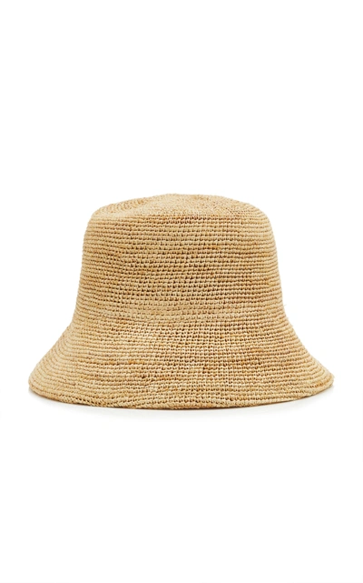 Lack Of Color Neutral The Inca Raffia Bucket Hat In Neutrals