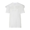 Patou Embroidered Oversized Collar Shirt In White