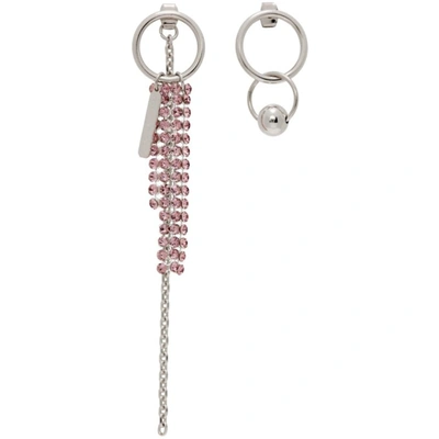 Justine Clenquet Ssense Exclusive Pink Jess Earrings In Antique Pink