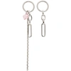 JUSTINE CLENQUET SSENSE EXCLUSIVE PINK PALOMA EARRINGS