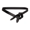 Isabel Marant Lecce Leather Pull-through Belt In 01bk Black