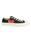 Comme Des Garçons Play Comme Des Garcons Play Black Converse Edition Half Heart Chuck 70 Low Sneakers In Black