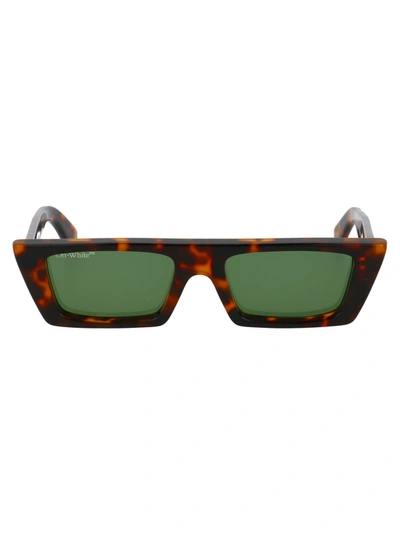Off-white Oeri010 - Marfa Sunglasses In 6055 Brown Green