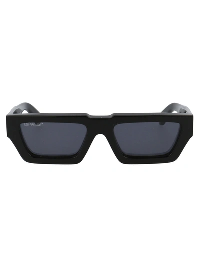 Off-white Oeri002 - Manchester Sunglasses In 1007 Black Dark Grey