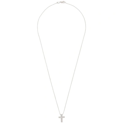 Dsquared2 Silver Crystal Cross Necklace