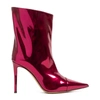 Alexandre Vauthier Raquel 105 Patent Leather Ankle Boots In Pink &amp; Purple