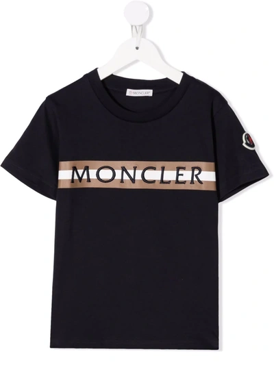 MONCLER EMBROIDERED-LOGO T-SHIRT