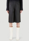 MM6 MAISON MARGIELA MM6 MAISON MARGIELA FAUX LEATHER SHORTS