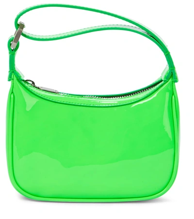 Eéra Green Moon Mini Patent Leather Tote Bag