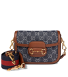 GUCCI GUCCI DENIM HORSEBIT 1955 MINI BAG,P00585122