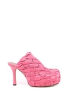 Bottega Veneta Bv Bold Platform Mules In Pink