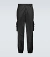 Prada Re-nylon Cargo Trousers In Black
