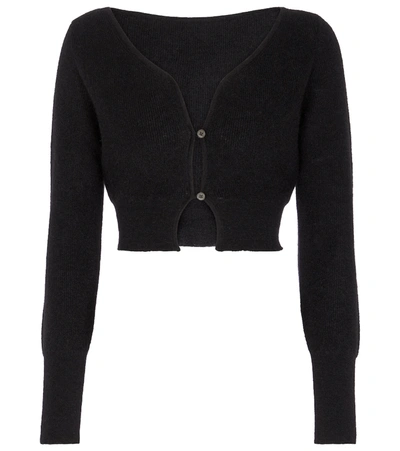 Jacquemus Le Cardigan Soli Wool-blend Cardigan In Black