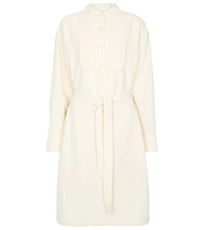 See By Chloé Belted Crepe Dress In White
