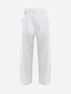 Dondup Monroe Stretch Cotton Jeans In White