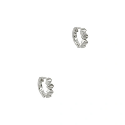 Daisy London Vita Lips Sterling Silver Hoop Earrings