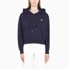 KENZO MARINE BLUE HOODIE WITH CONTRASTING LOGO,FB52SW7774MLCO-J-KENZO-76