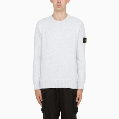 Stone Island Pearl Grey Cotton Sweater