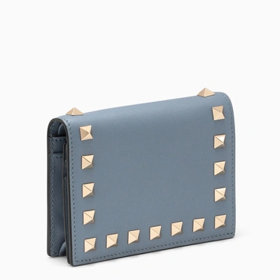 Valentino Garavani Light Blue Small Continental Wallet