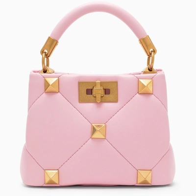 Valentino Garavani Pink Roman Stud Quilted Small Bag