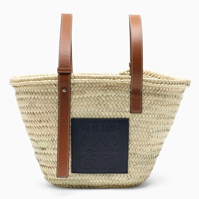 Loewe Natural Basket Medium Shopping Bag In Beige