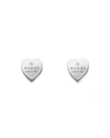 GUCCI ENGRAVED HEART TRADEMARK EARRINGS,PROD243520007