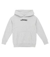 Off-white Boys Grey Kids Peace Sign Cotton-jersey Hoody 4-12 Years 12 Years In Grey